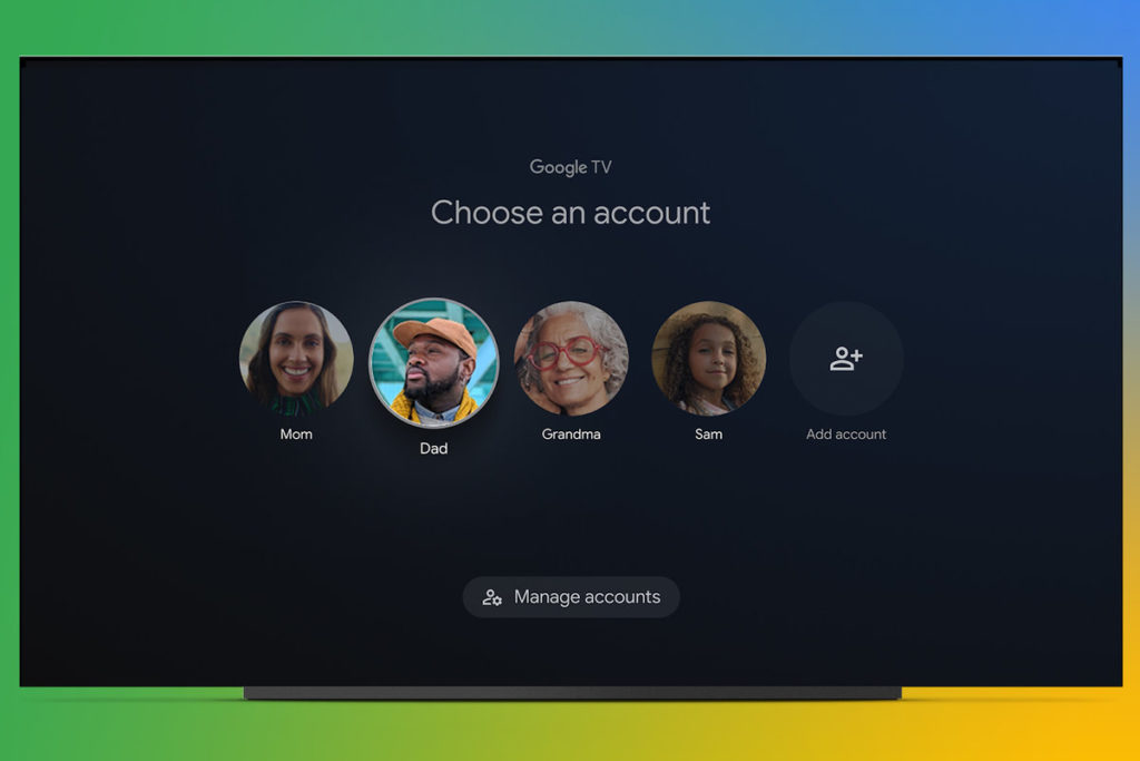 profil google tv