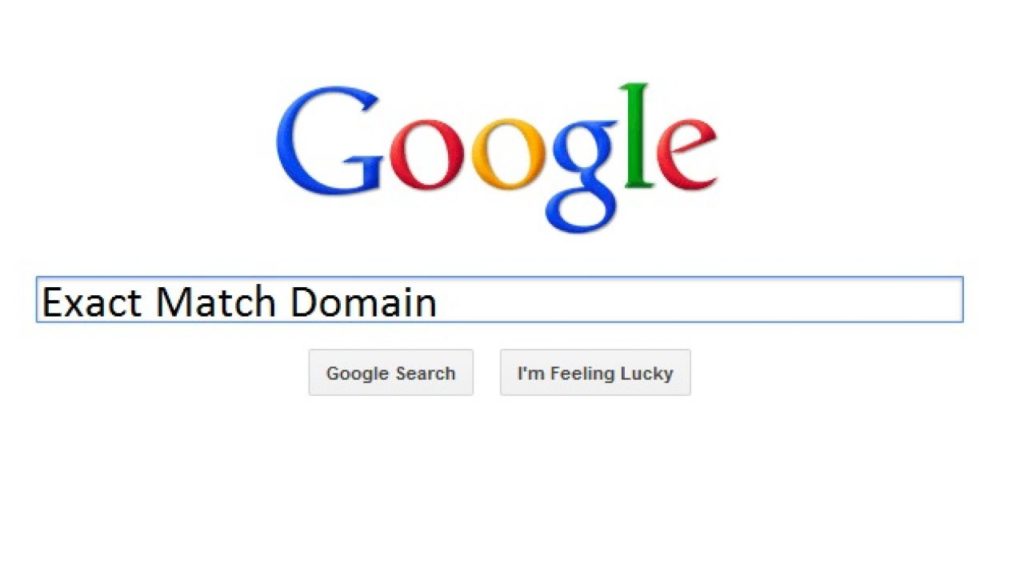 update exact match domain google